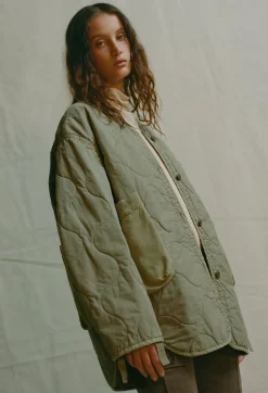Paneled Quilted Jacket
