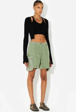 Paneled Utility Short