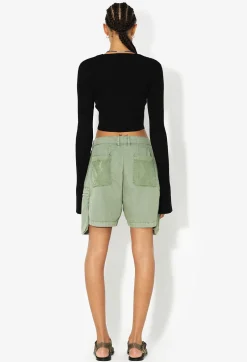 Paneled Utility Short