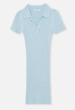 Piper Silk Cotton Rib Polo Dress
