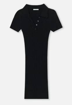 Piper Silk Cotton Rib Polo Dress
