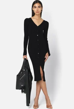 Piper Silk Rib Button Dress