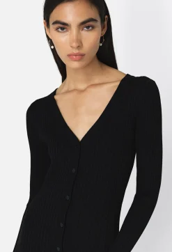 Piper Silk Rib Button Dress