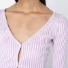 Piper Silk Rib Cropped Cardigan