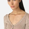 Piper Silk Rib Cropped Cardigan