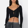 Piper Silk Rib Cropped Cardigan