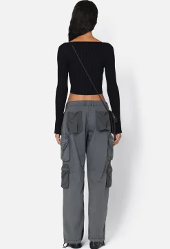 Piper Silk Rib Cropped Cardigan