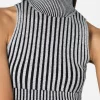 Piper Silk Rib Mock Neck Top