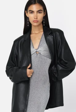 Piper Silk Rib Twist Dress