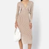 Piper Silk Rib Twist Dress