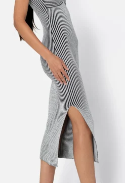 Piper Silk Rib Twist Dress