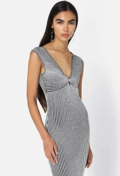 Piper Silk Rib Twist Dress