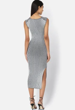 Piper Silk Rib Twist Dress