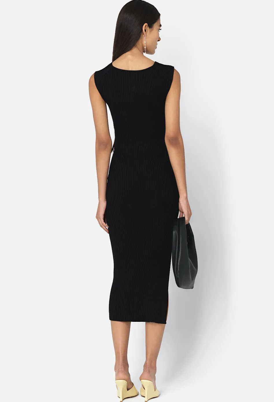 Piper Silk Rib Twist Dress