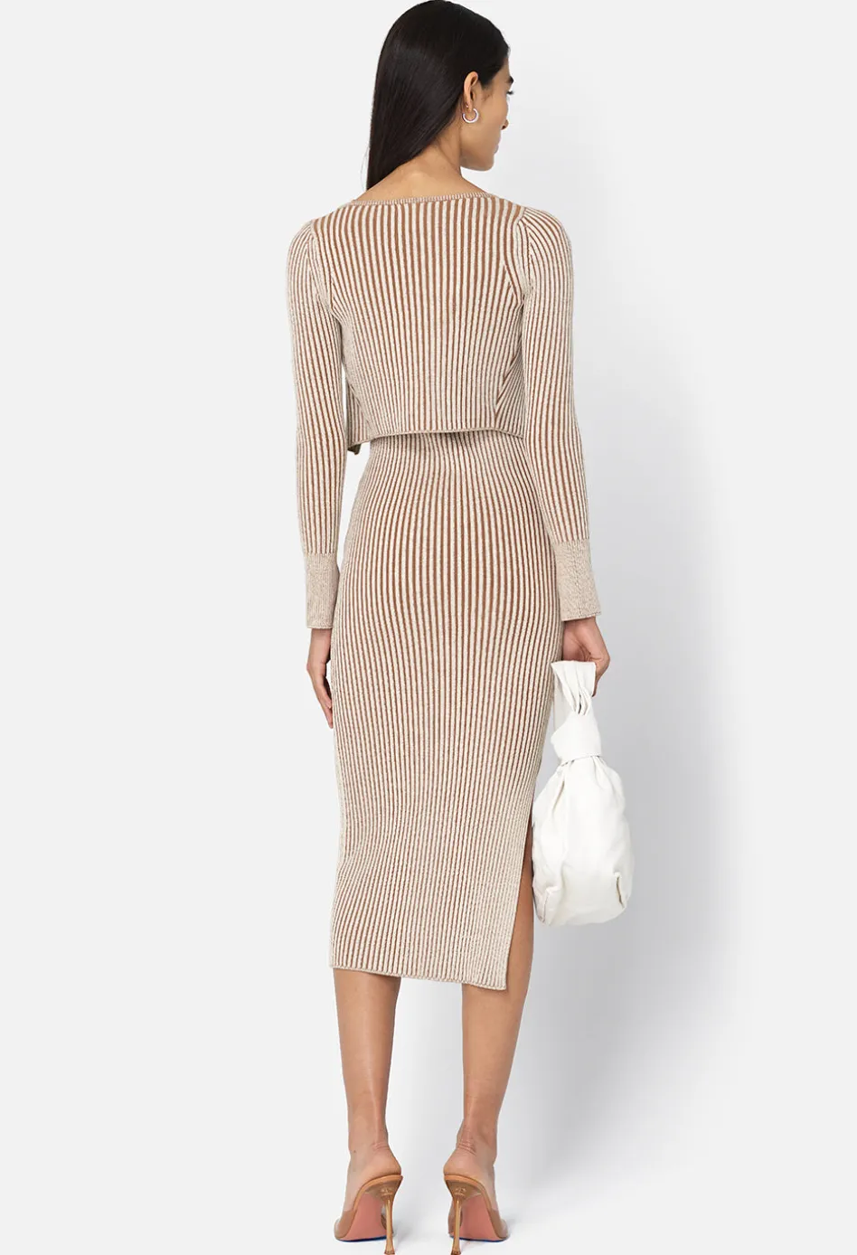 Piper Silk Rib Twist Dress