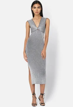 Piper Silk Rib Twist Dress