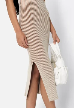 Piper Silk Rib Twist Dress