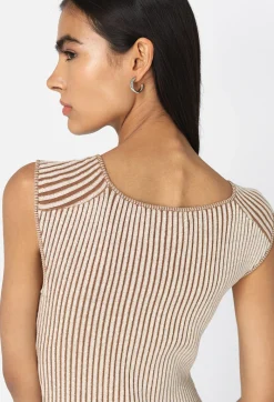 Piper Silk Rib Twist Dress