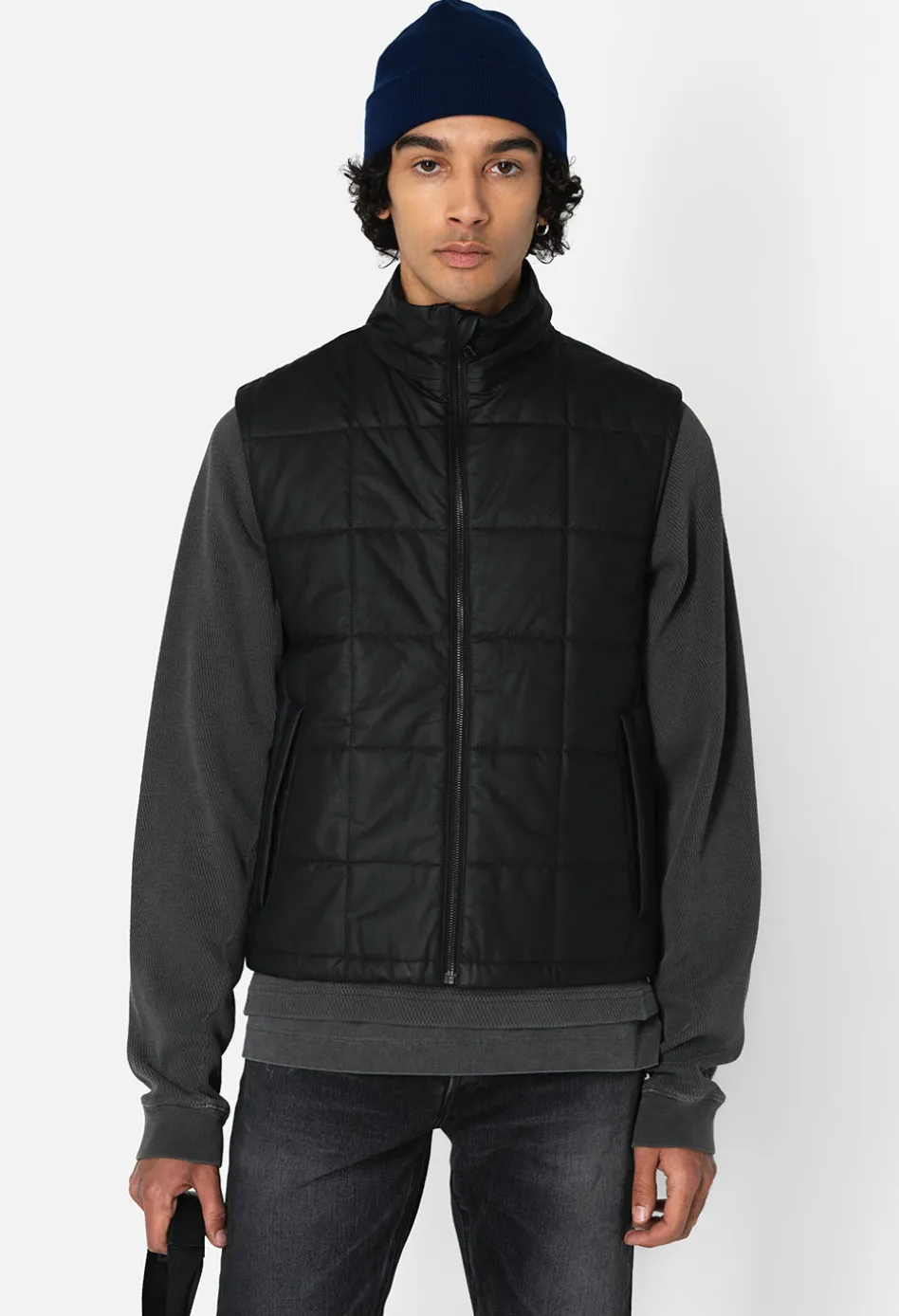 Quilted Leather Vest