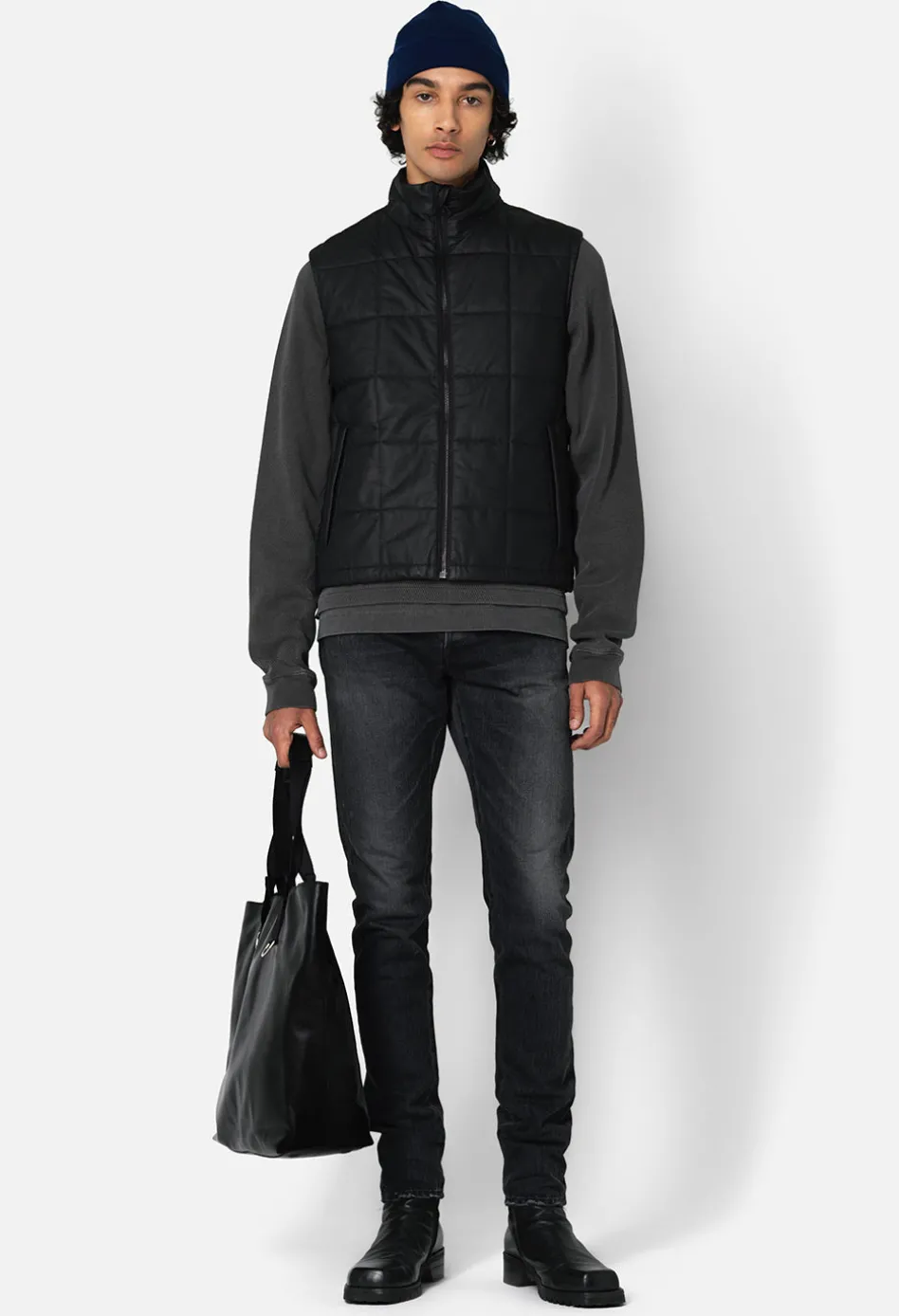Quilted Leather Vest