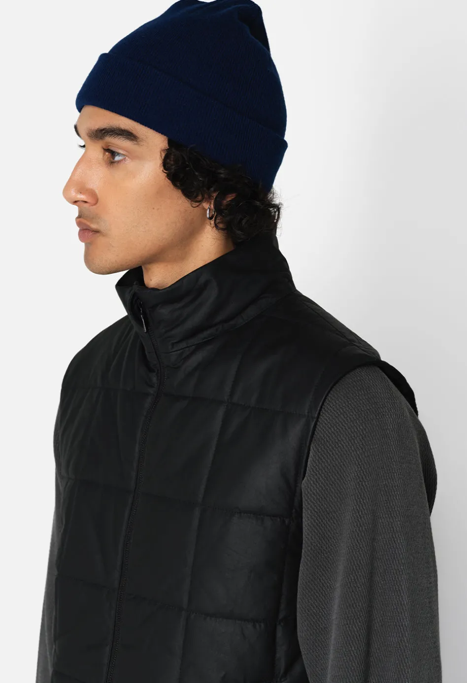 Quilted Leather Vest