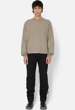 Reversed Cropped LS Tee