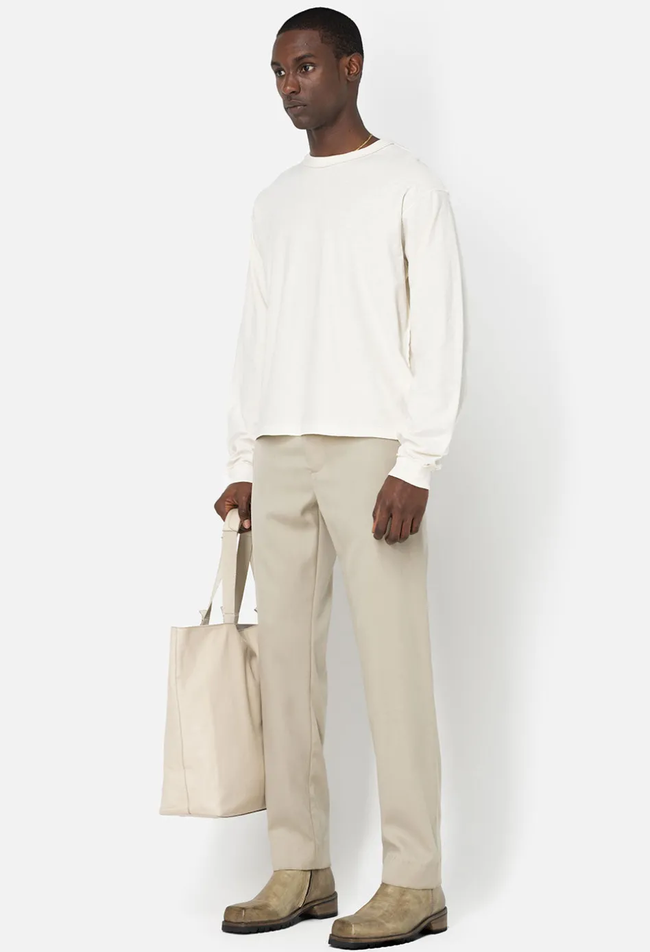 Reversed Cropped LS Tee
