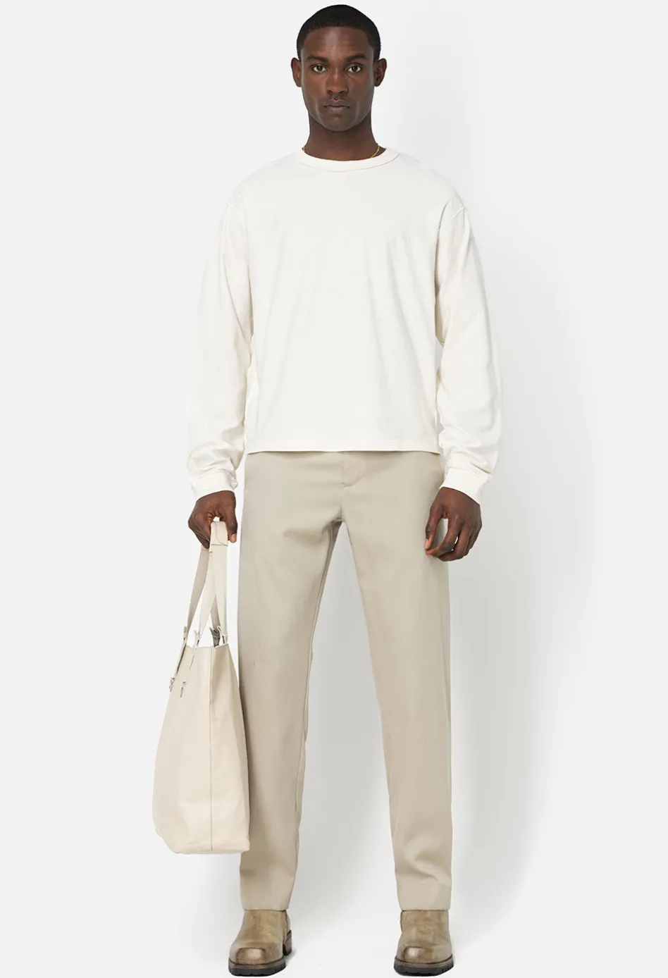 Reversed Cropped LS Tee