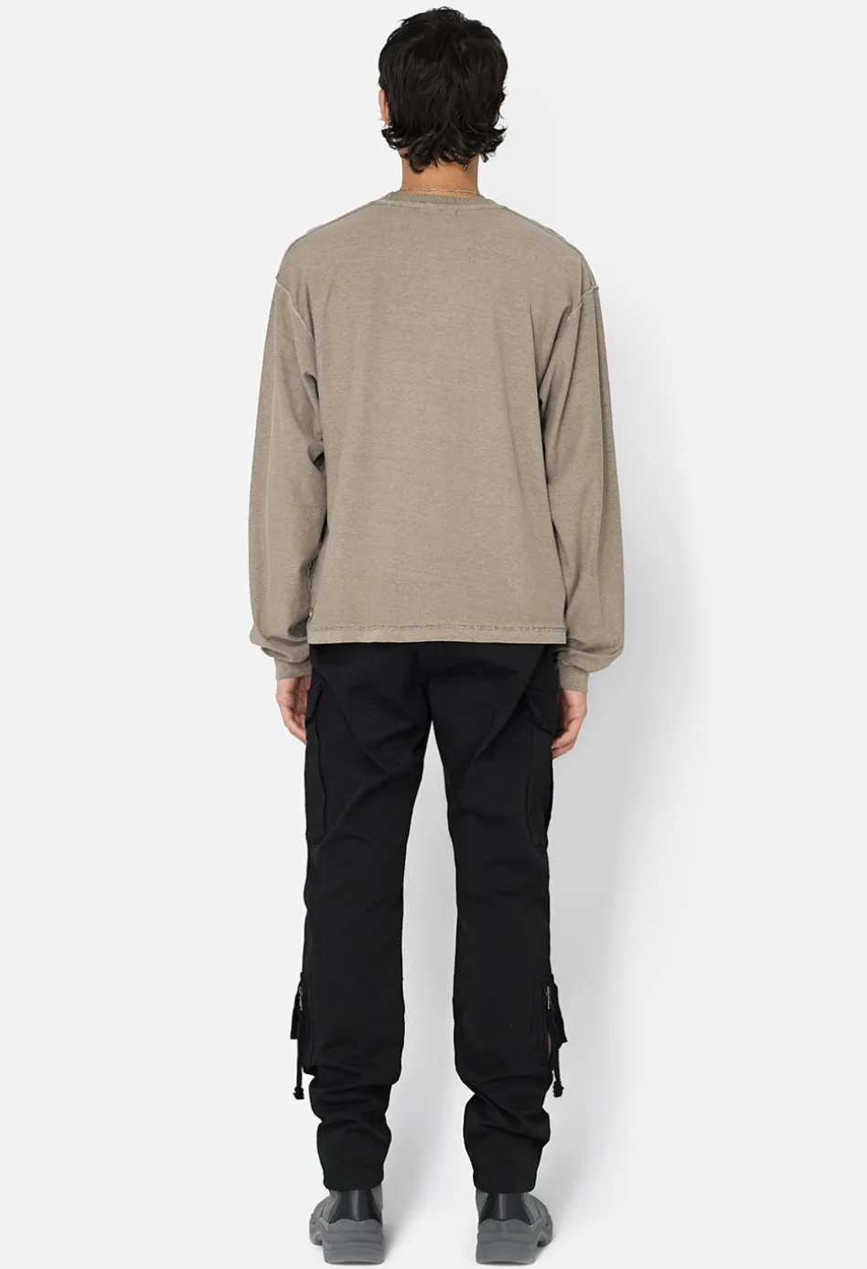 Reversed Cropped LS Tee