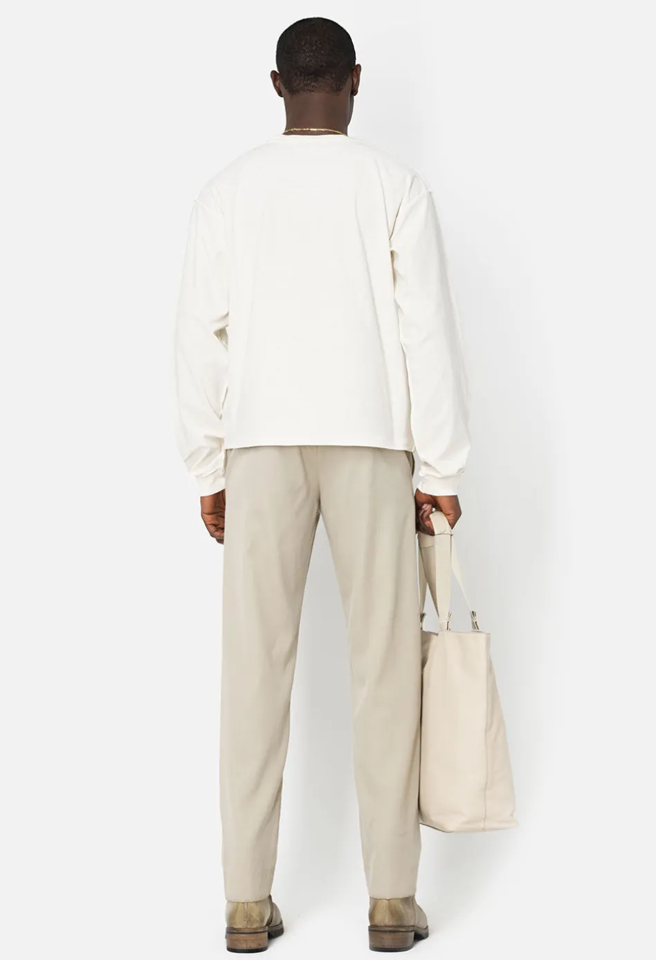 Reversed Cropped LS Tee