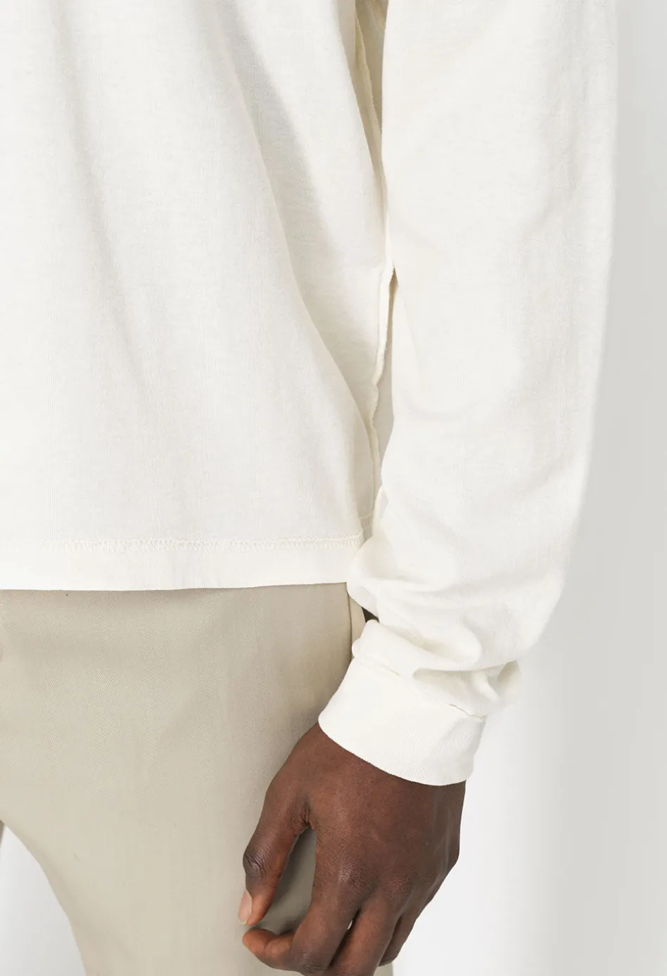 Reversed Cropped LS Tee