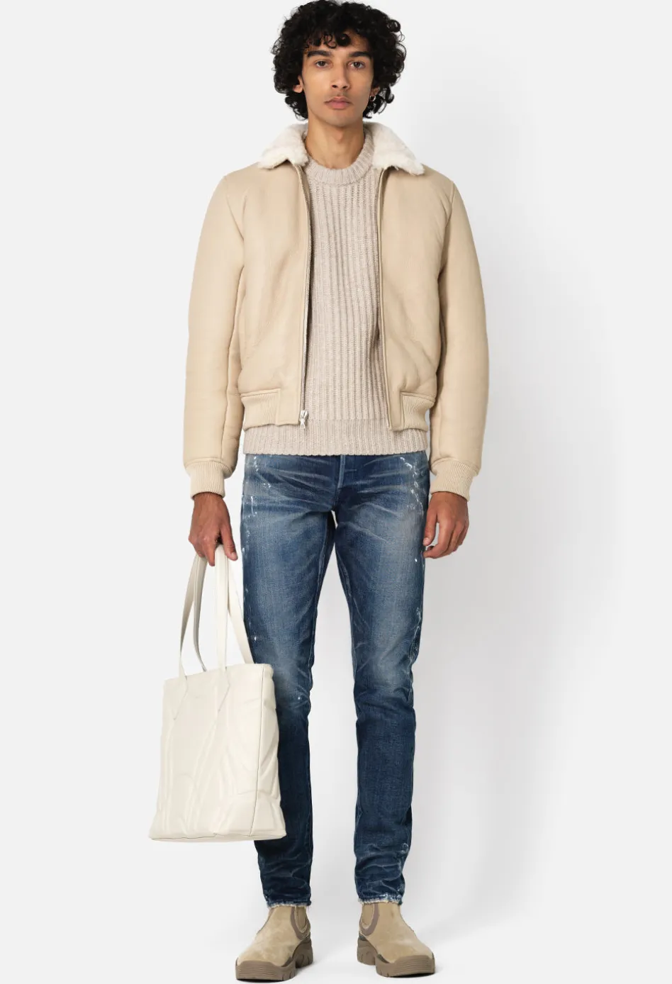 Shearling Teddy Jacket/ NaturalEmailWe'll email you when this product becomes available.Natural