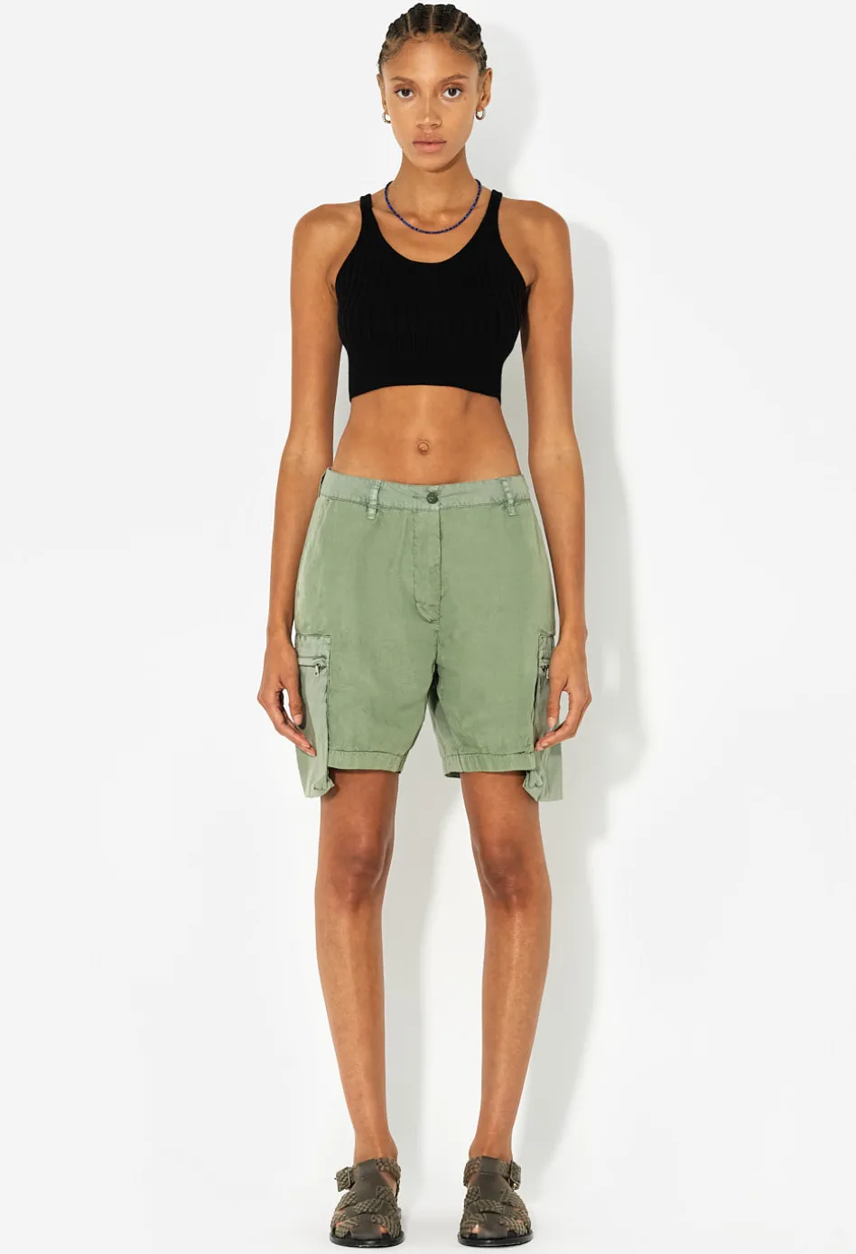 Silk Cotton Rib Tank