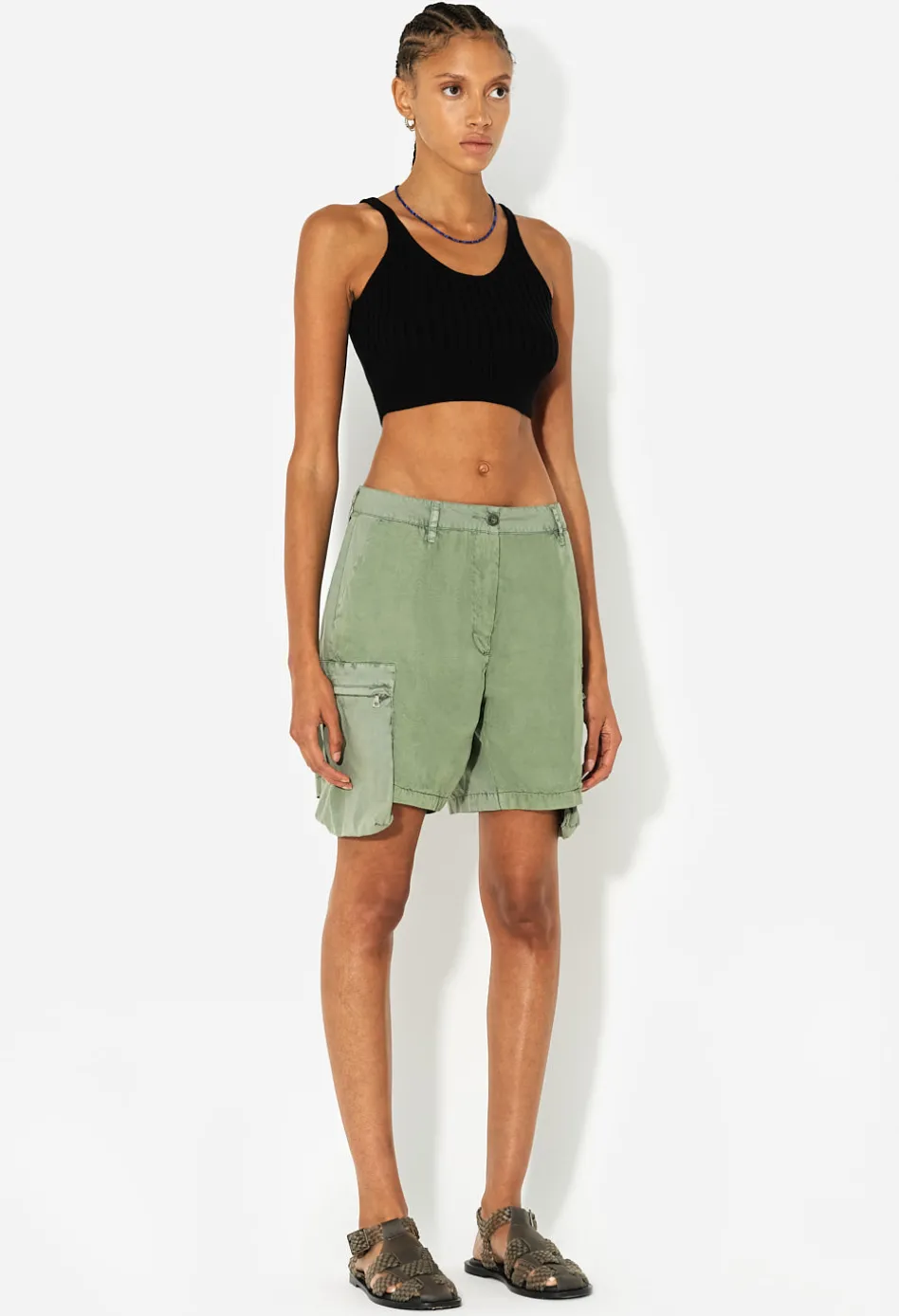 Silk Cotton Rib Tank
