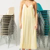 Silk Racerback Midi Dress