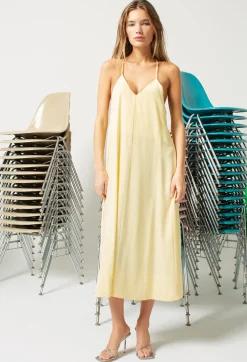 Silk Racerback Midi Dress