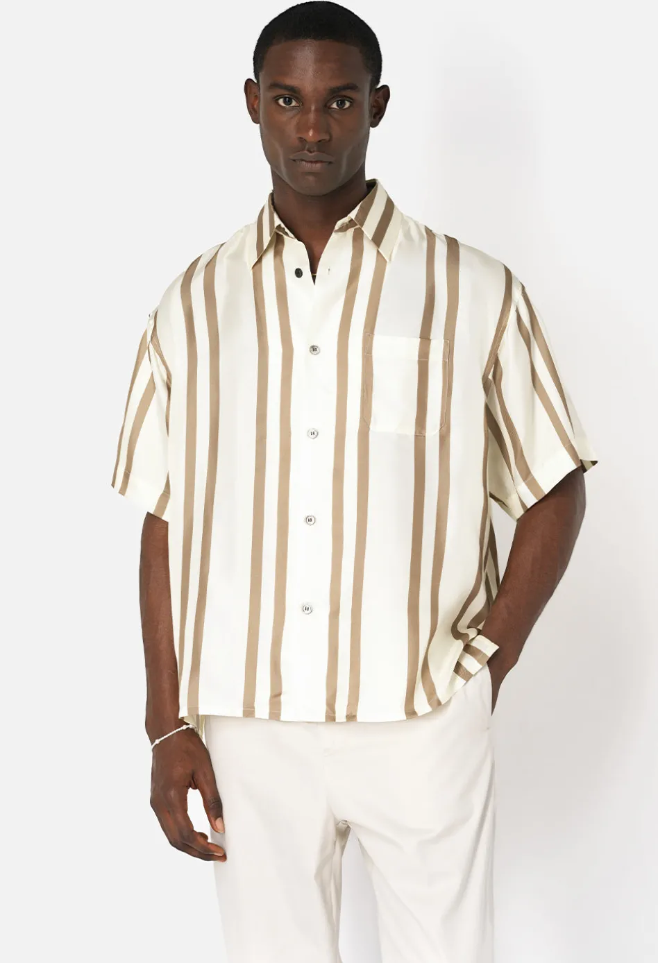 Silk SS Button Up