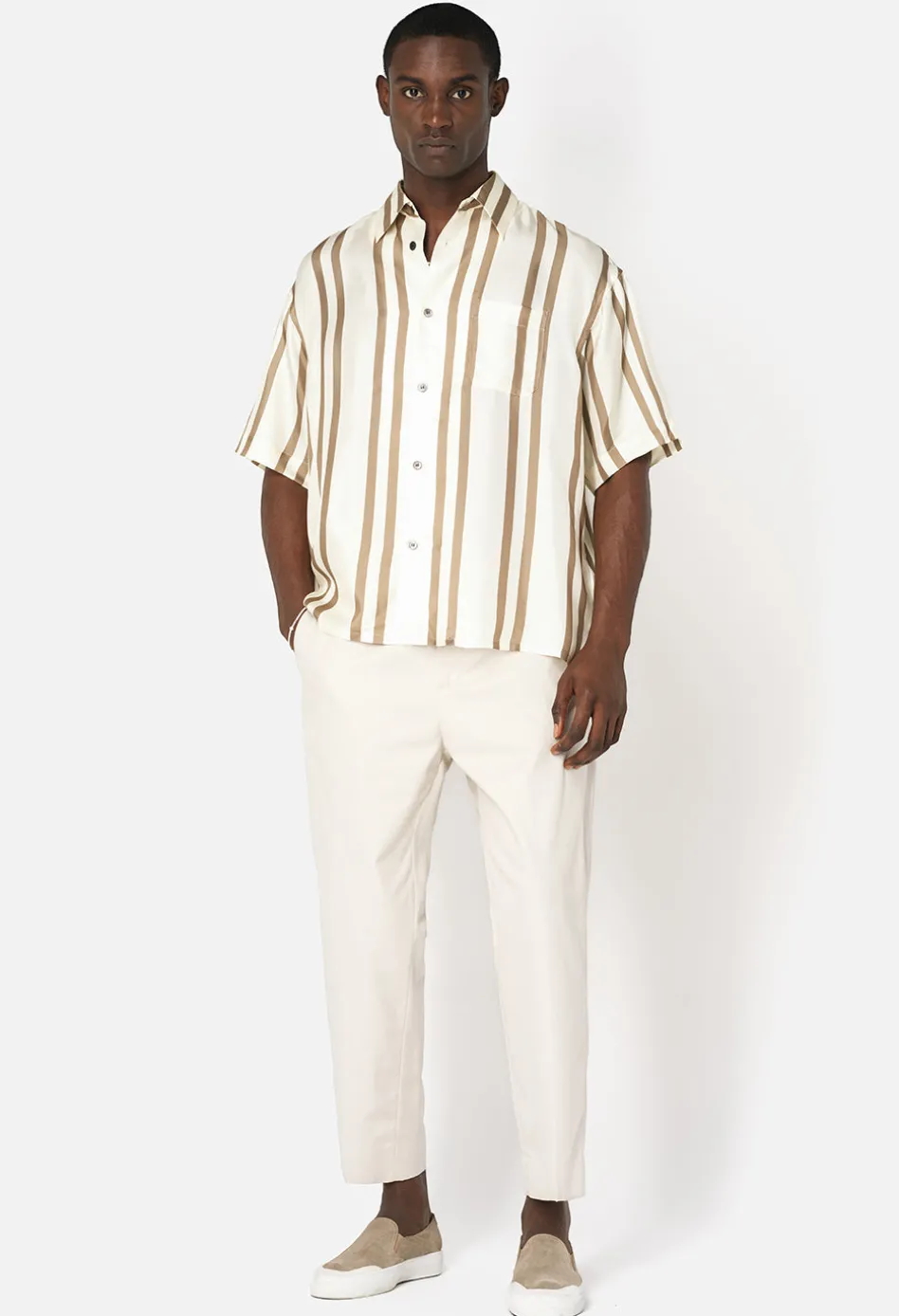 Silk SS Button Up