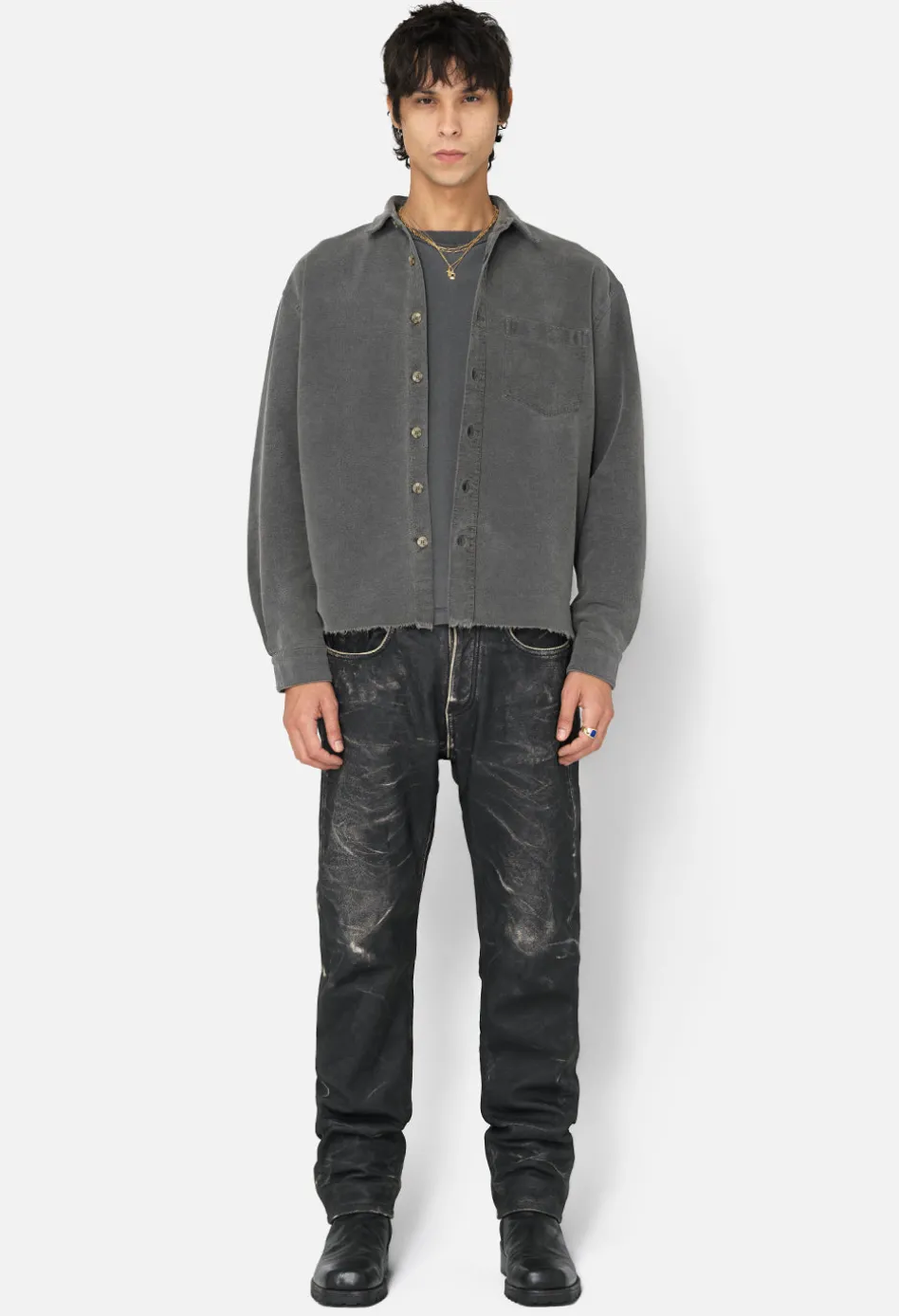 Solid Hemi Oversized Shirt