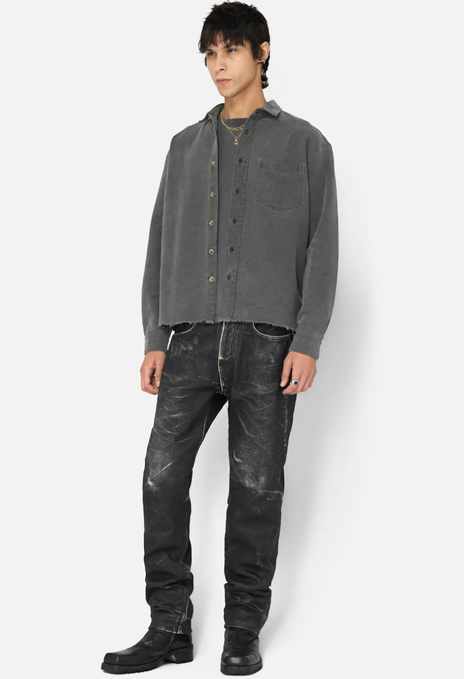 Solid Hemi Oversized Shirt