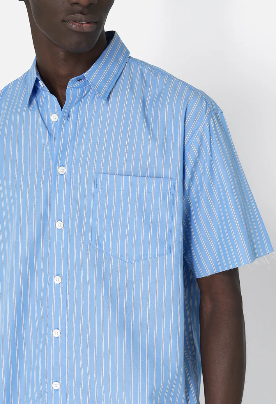 Stripe Poplin SS Hemi