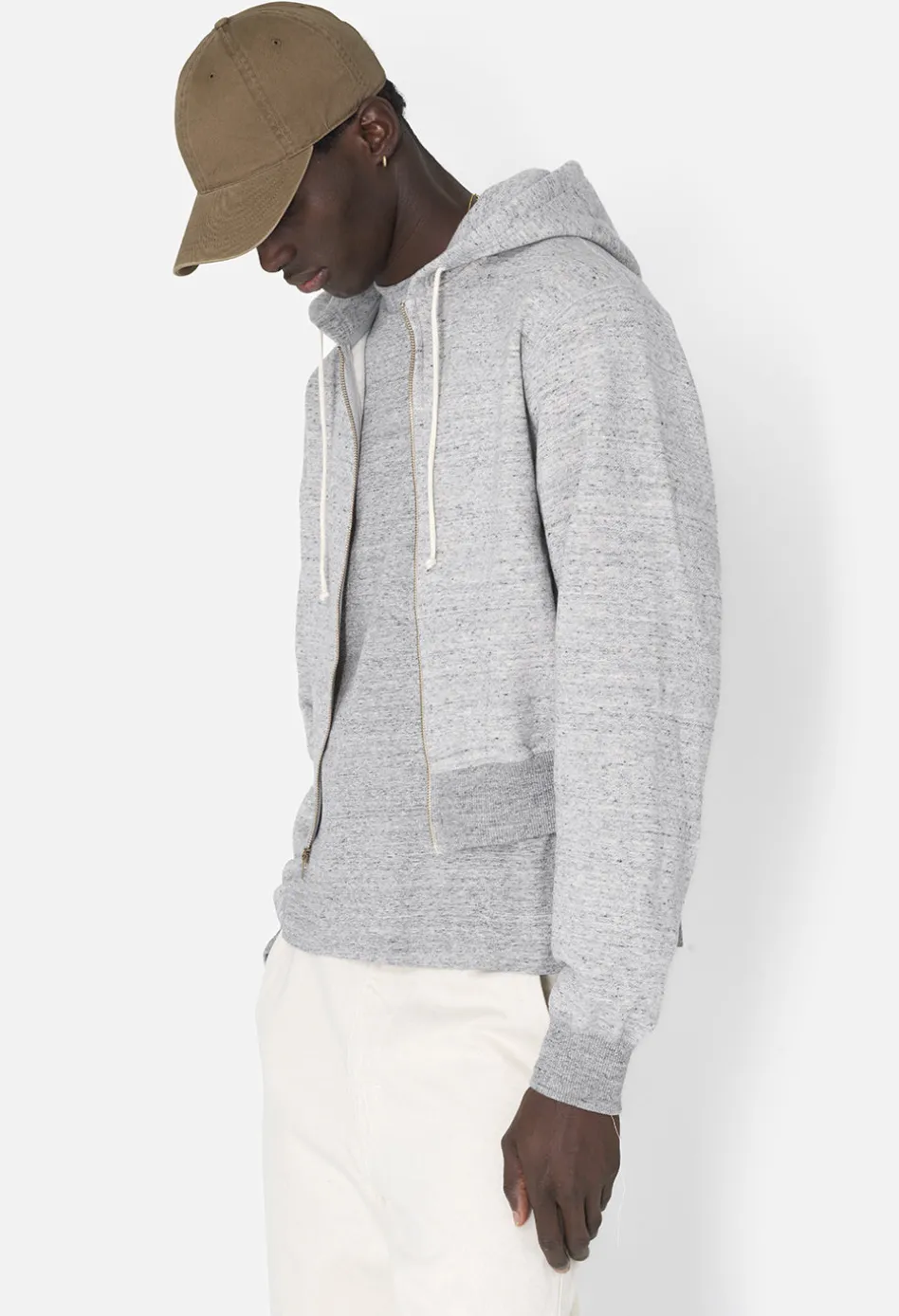 Vintage Fleece Cropped Full-Zip