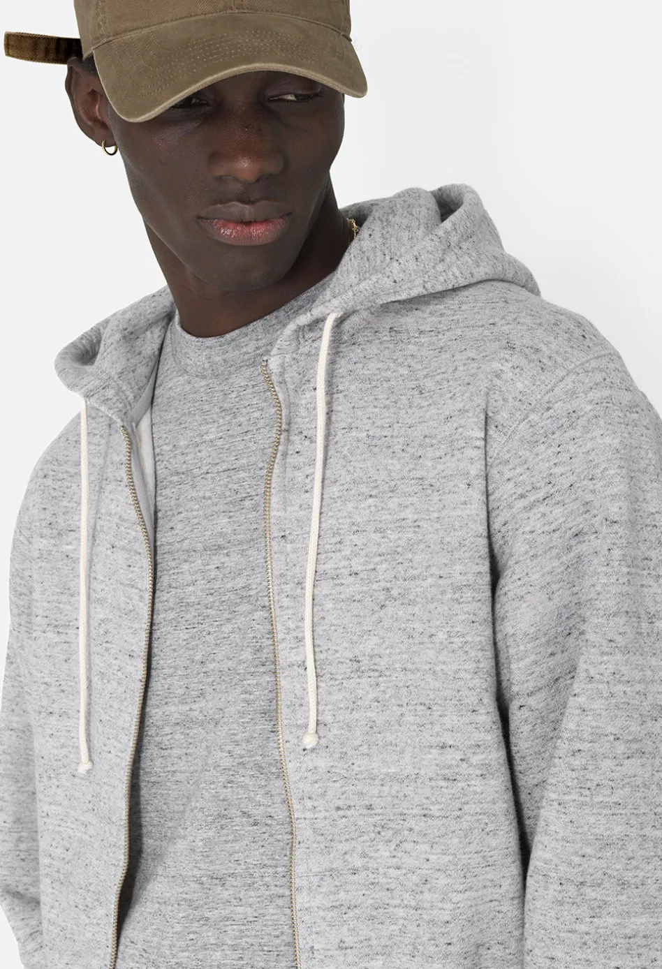 Vintage Fleece Cropped Full-Zip