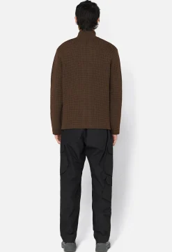 Wool Waffle Knit Full-Zip
