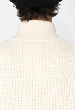 Wool Waffle Knit Full-Zip