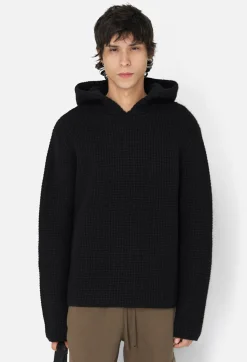 Wool Waffle Knit Poncho